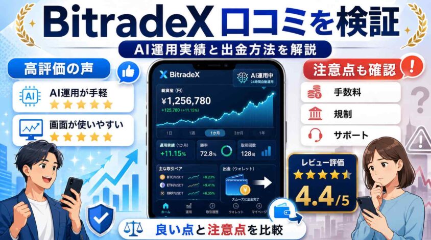 BitradeX 口コミを検証