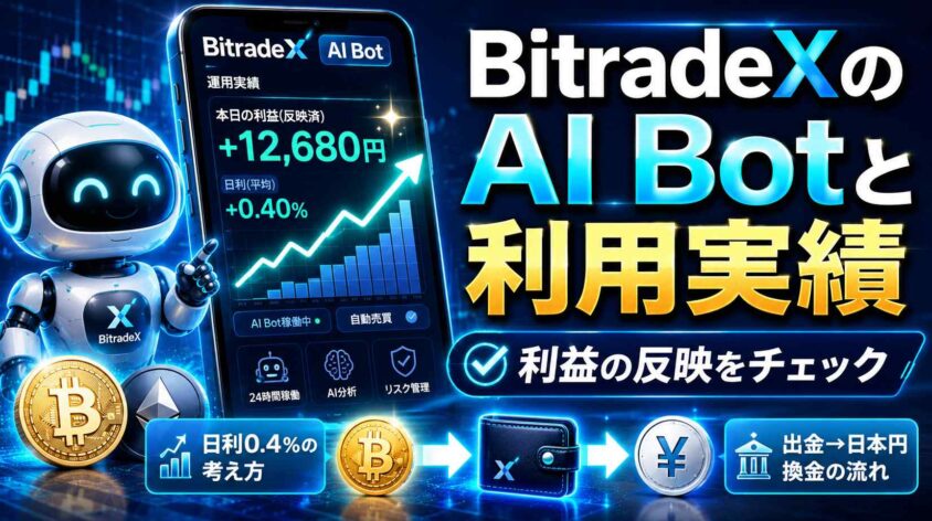 BitradeXのAiBotと利用実績